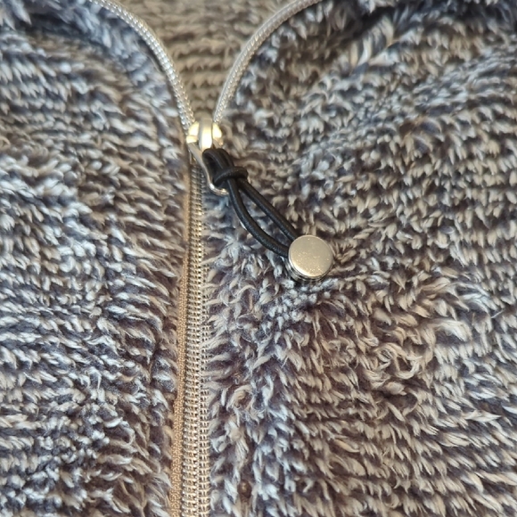 Swiss Alps Cozy Gray Sherpa Jacket Size Large - Picture 3 of 12